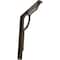 Ekena Millwork Maria Wrought Iron Bracket, (Single center brace), Antiqued Pale Gold 1 1/2"W x 10"D x 12"H BKTM01X10X12SMAAPG - alternate 1